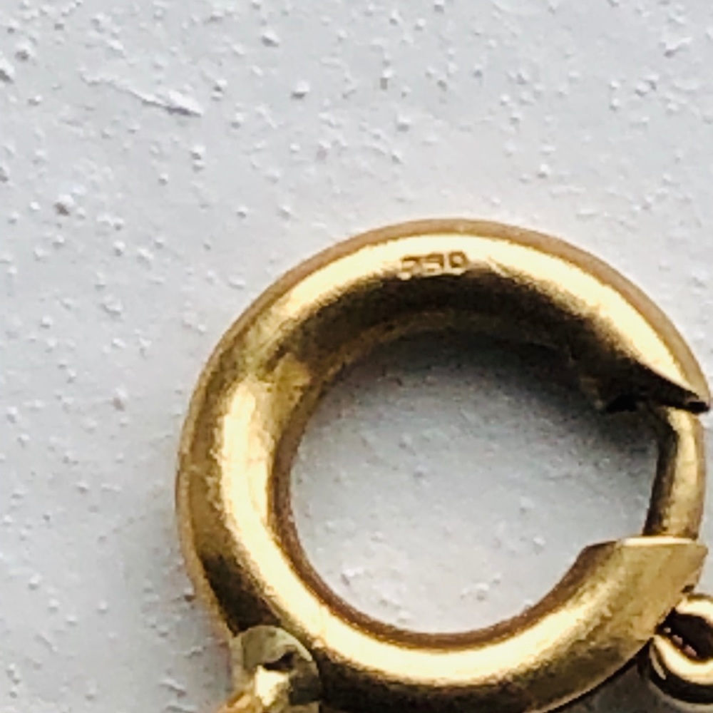 18K Matte Gold Cable Link Bracelet 8.5 inches - Picture 12 of 16